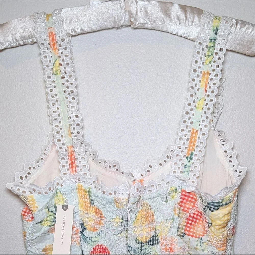 NWT By Anthropologie Ruffled Eyelet Dress - Picture 11 of 16